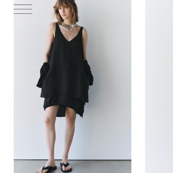 ZW COLLECTION SHORT STRAPPY DRESS - Grey MARL SIZE S,  M NWT - Picture 5 of 13